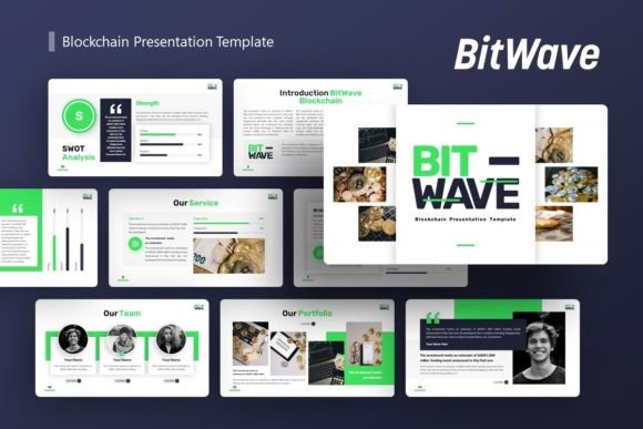 BitWave Blockchain Presentation Template Explained