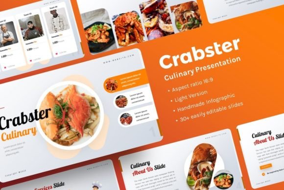 Crabster Culinary Presentation: A Template for Impactful Communication