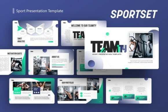 Elevate Your Message with the Teamity Sport Presentation Template