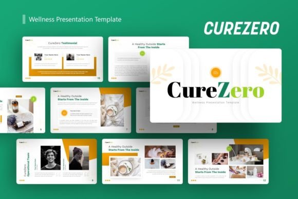 Elevating Wellness Narratives with the CureZero Presentation Template