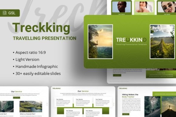 Evaluating the Google Slides - Treckking Presentation Template