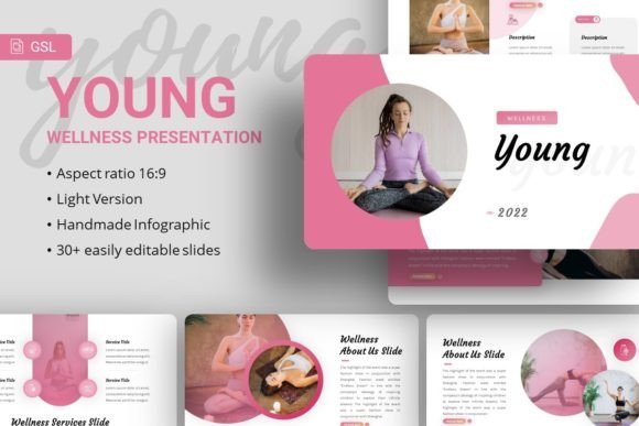 Google Slides Young Wellness Template: A Fresh Presentation Design