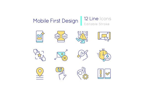 Mobile First Design Svg Color Icons Set: A Foundation for Modern Digital Experiences