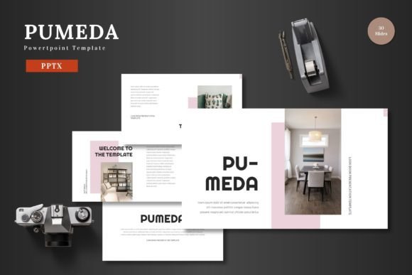 Pumeda: The Multi-Purpose Powerpoint Template for Streamlined Professional Presentations