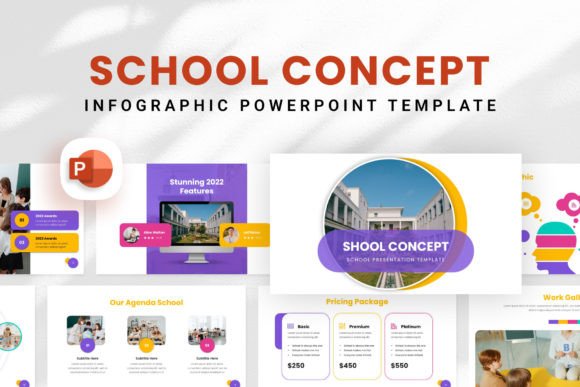School Concept PowerPoint Template: A Presentation Solution