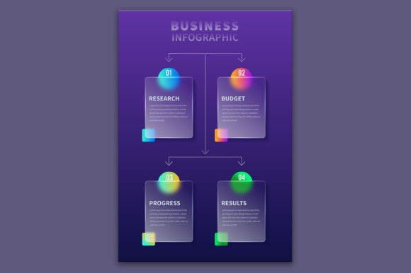 Unlocking Professional Communication with Gradient Glassmorphism Business Infograp